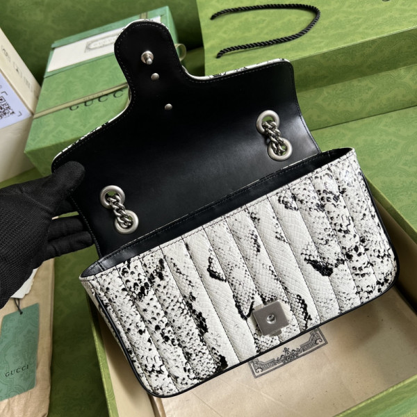 G*u*i gg marmont small python shoulder bag