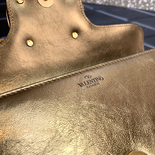 VALENTINO LOCÒ CALFSKIN SHOULDER BAG