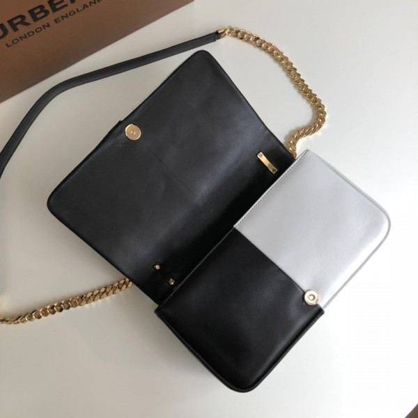 B**rry small quilted check two-tone lambskin lola bag