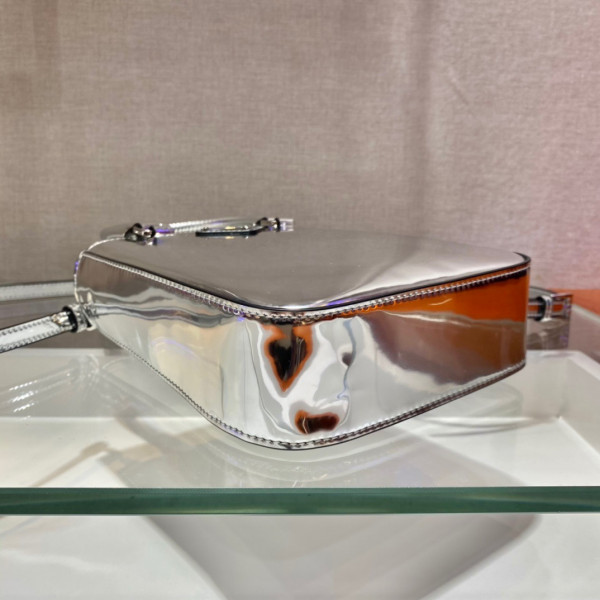 Pra*a small brushed leather tote