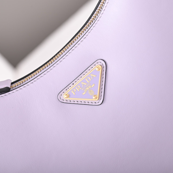 Pra*a arqué leather shoulder bag-22.5*18.5*6cm