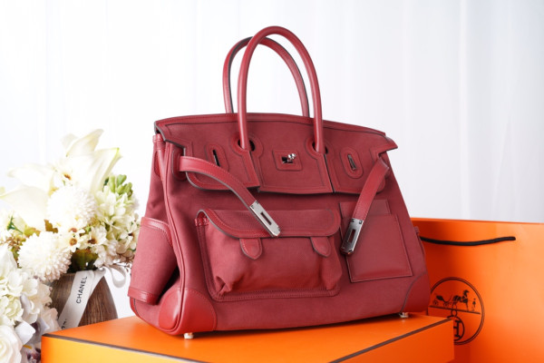 H**mes cargo birkin bag canvas and swift 35