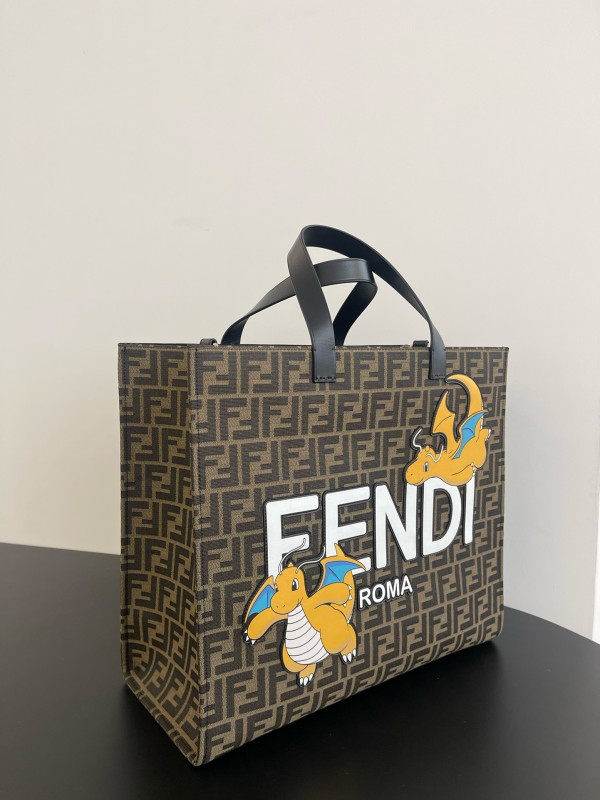 F**di ff jacquard shopper-41*35*19cm