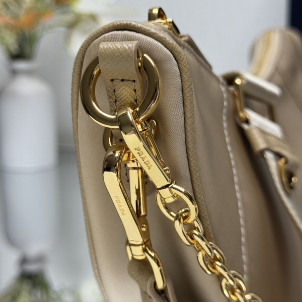 Pra*a demi-lune re-nylon shoulder bag