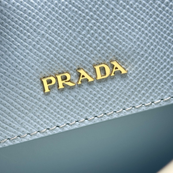Pra*a small double saffiano leather bag