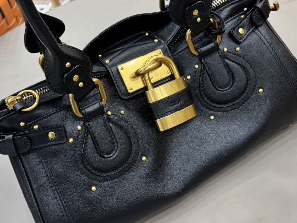 Chloe Paddington bag in grained leather - 36*18*18cm